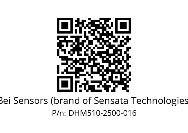  DHM5_10//RP59//02500//G6R//--03-- Bei Sensors (brand of Sensata Technologies) DHM510-2500-016