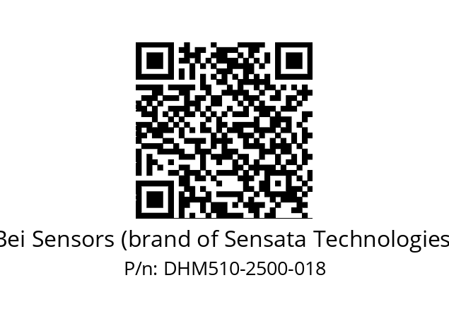  DHM5_10//2G29//02500//G8R// Bei Sensors (brand of Sensata Technologies) DHM510-2500-018