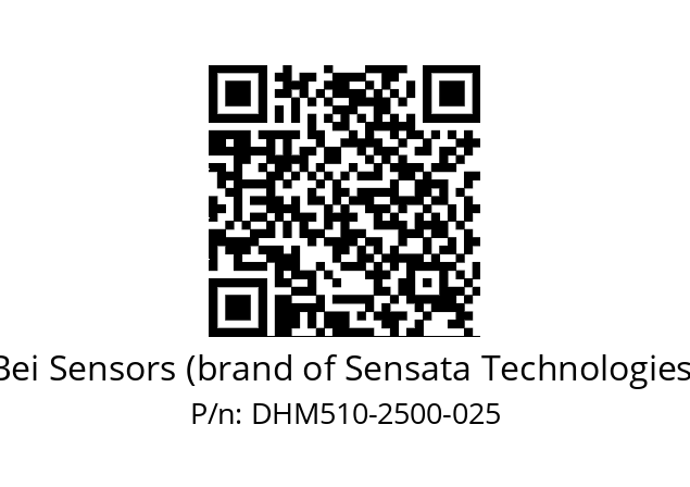  DHM5_10//2G29//02500//G8A// Bei Sensors (brand of Sensata Technologies) DHM510-2500-025