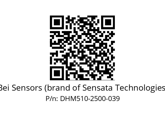  DHM5_10//2G29//02500//G6A// Bei Sensors (brand of Sensata Technologies) DHM510-2500-039