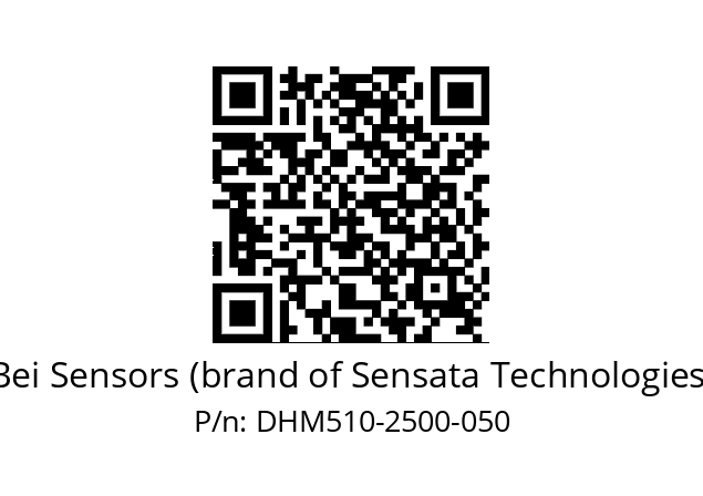  DHM5_10//5GT7//02500//G6R// Bei Sensors (brand of Sensata Technologies) DHM510-2500-050