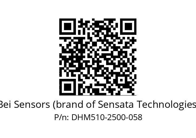  DHM5_10//RG59//02500//G3A020//--49-- Bei Sensors (brand of Sensata Technologies) DHM510-2500-058