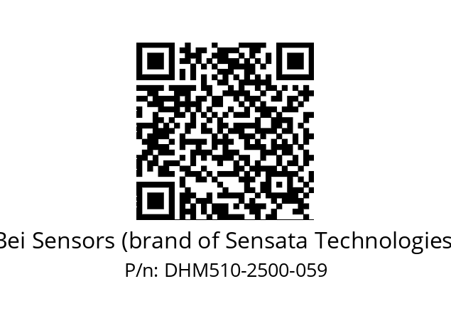  DHM5_10//RG29//02500//G6R//--03-- Bei Sensors (brand of Sensata Technologies) DHM510-2500-059