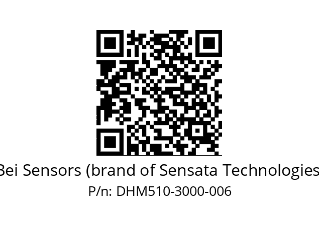  DHM5_10//RG29//03000//GPR020// Bei Sensors (brand of Sensata Technologies) DHM510-3000-006