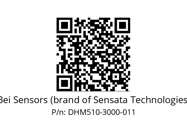  DHM5_10//RP59//03000//G6R//--03-- Bei Sensors (brand of Sensata Technologies) DHM510-3000-011