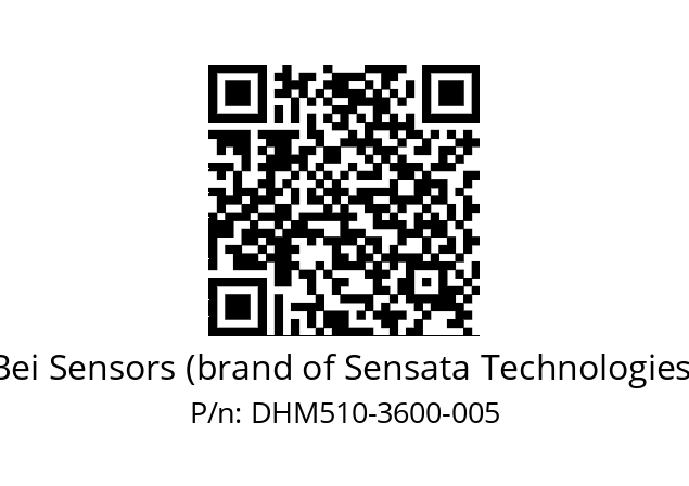  DHM5_10//2G29//03600//G3R020// Bei Sensors (brand of Sensata Technologies) DHM510-3600-005