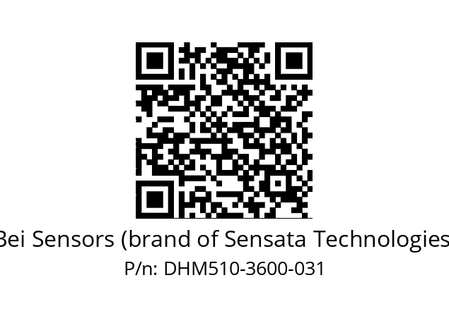  DHM5_10//RG59//03600//G6R//--03-- Bei Sensors (brand of Sensata Technologies) DHM510-3600-031