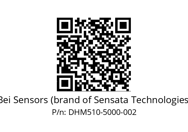  DHM5_10//2G29//05000//G6R// Bei Sensors (brand of Sensata Technologies) DHM510-5000-002