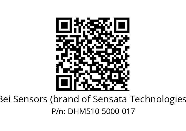  DHM5_10//5GT9//05000//G5R// Bei Sensors (brand of Sensata Technologies) DHM510-5000-017