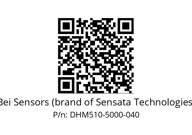  DHM5_10//RG5N//05000//G6R// Bei Sensors (brand of Sensata Technologies) DHM510-5000-040