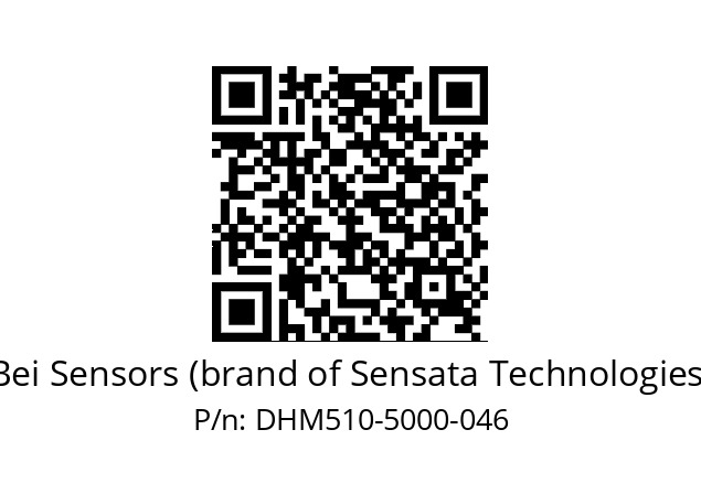  DHM5_10//RG57//05000//G6R//--05-- Bei Sensors (brand of Sensata Technologies) DHM510-5000-046