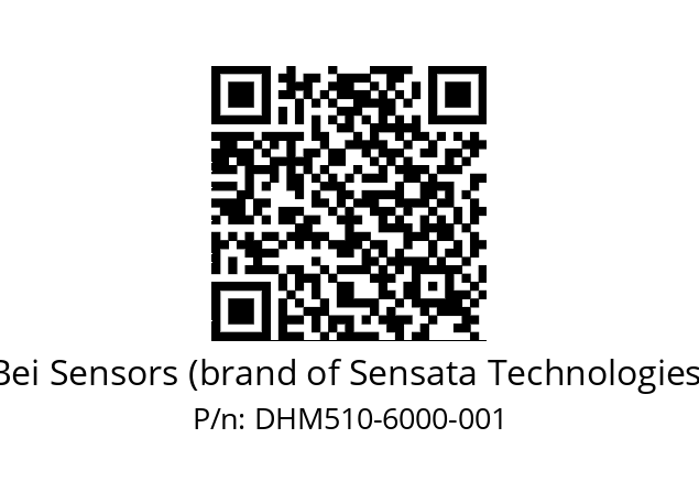  DHM5_10//2G29//06000//G3R020// Bei Sensors (brand of Sensata Technologies) DHM510-6000-001