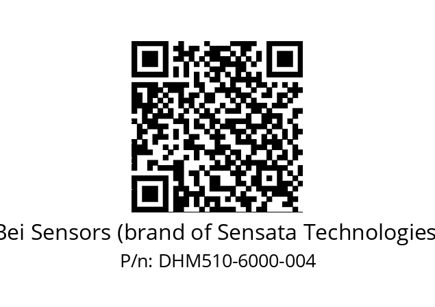  DHM5_10//2G29//06000//G6R//--03-- Bei Sensors (brand of Sensata Technologies) DHM510-6000-004