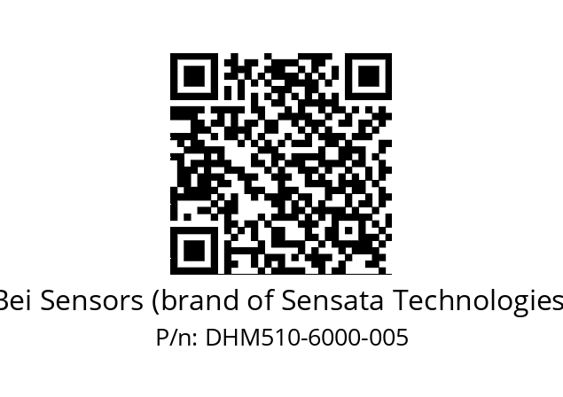  DHM5_10//2G29//06000//G6R// Bei Sensors (brand of Sensata Technologies) DHM510-6000-005