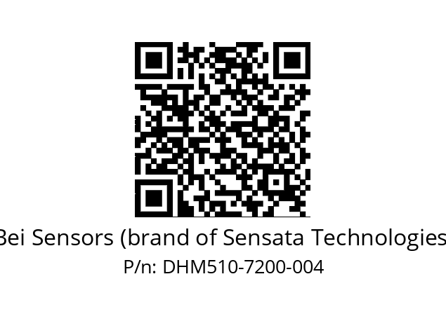  DHM5_10//2G29//07200//G6R// Bei Sensors (brand of Sensata Technologies) DHM510-7200-004