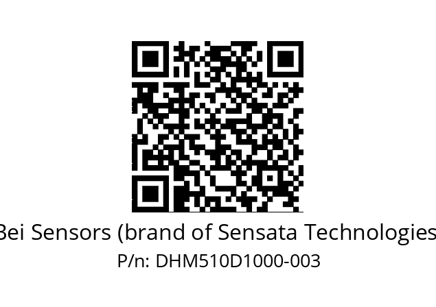  DHM5_10//RG5I//10000//G1A// Bei Sensors (brand of Sensata Technologies) DHM510D1000-003