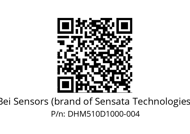  DHM5_10//RG27//10000//G6R// Bei Sensors (brand of Sensata Technologies) DHM510D1000-004