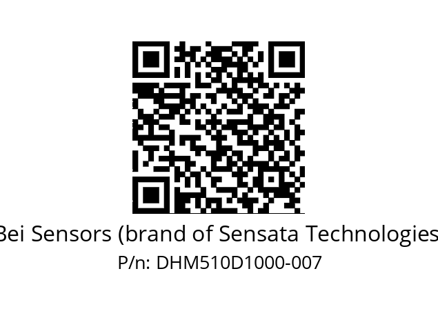  DHM5_10//2G29//10000//G3R020// Bei Sensors (brand of Sensata Technologies) DHM510D1000-007