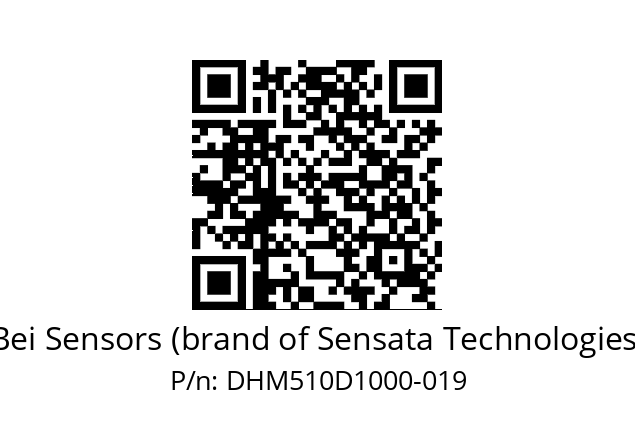  DHM5_10//RG29//10000//G3R020//--03-- Bei Sensors (brand of Sensata Technologies) DHM510D1000-019