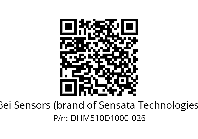  DHM5_10//2G29//10000//G3R040// Bei Sensors (brand of Sensata Technologies) DHM510D1000-026