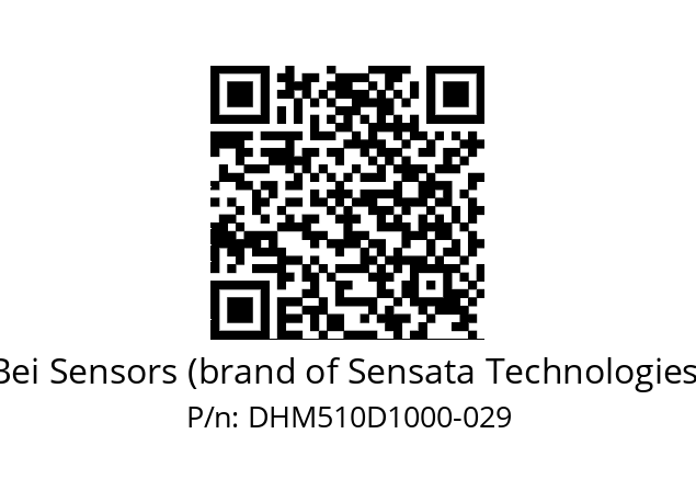  DHM5_10//RG29//10000//G5R// Bei Sensors (brand of Sensata Technologies) DHM510D1000-029