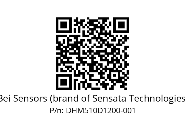  DHM5_10//2G29//12000//G6R// Bei Sensors (brand of Sensata Technologies) DHM510D1200-001