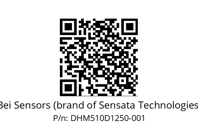  DHM5_10//2G29//12500//G6R//--03-- Bei Sensors (brand of Sensata Technologies) DHM510D1250-001