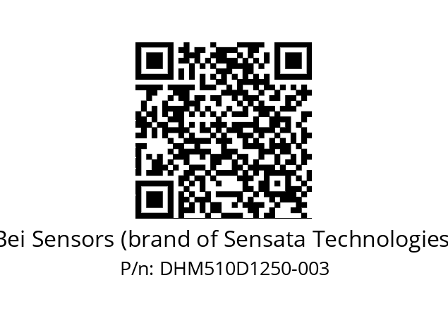  DHM5_10//RG59//12500//G3R060// Bei Sensors (brand of Sensata Technologies) DHM510D1250-003