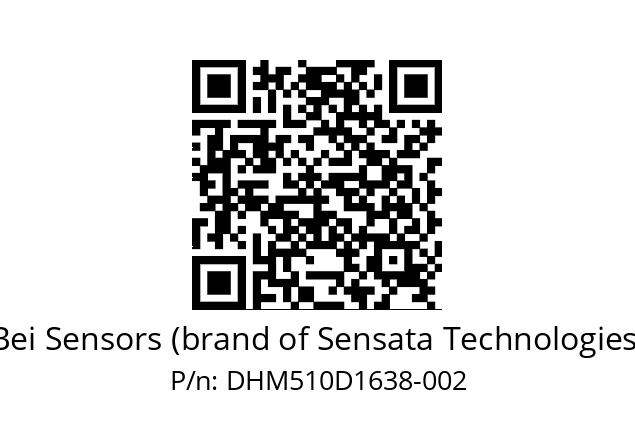  DHM5_10//RG29//16384//G6R// Bei Sensors (brand of Sensata Technologies) DHM510D1638-002