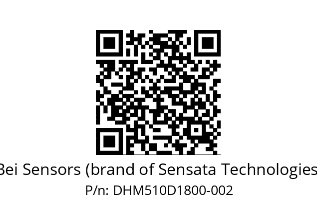  DHM5_10//2G29//18000//G6R// Bei Sensors (brand of Sensata Technologies) DHM510D1800-002