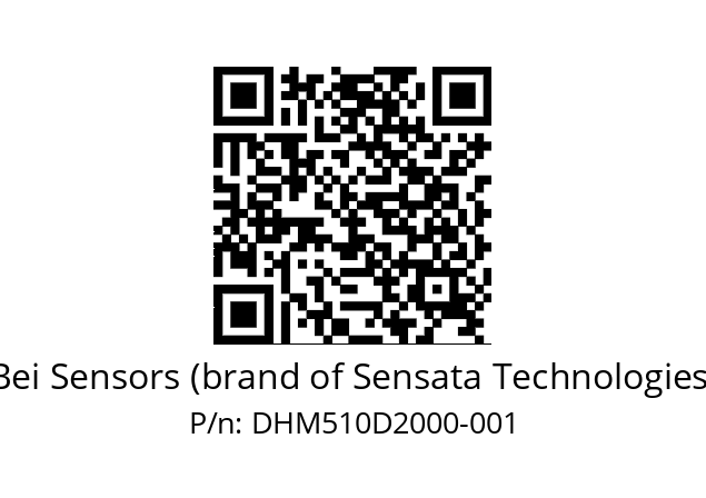  DHM5_10//2G29//20000//G6R// Bei Sensors (brand of Sensata Technologies) DHM510D2000-001