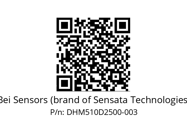  DHM5_10//RG59//25000//G3R020//--49-- Bei Sensors (brand of Sensata Technologies) DHM510D2500-003