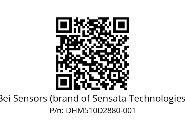  DHM5_10//2G29//28800//G6R// Bei Sensors (brand of Sensata Technologies) DHM510D2880-001