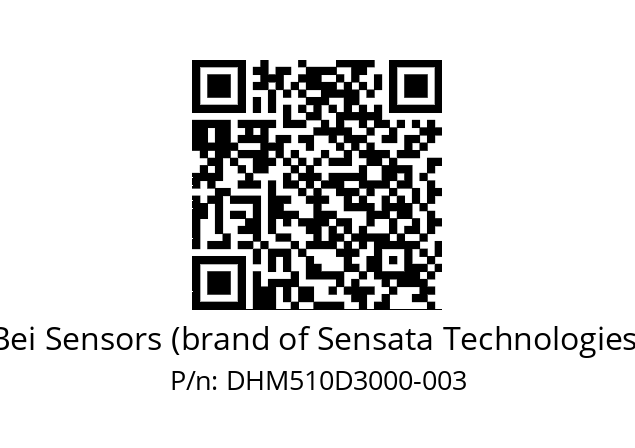  DHM5_10//2G29//30000//G3R100// Bei Sensors (brand of Sensata Technologies) DHM510D3000-003