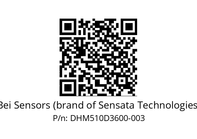  DHM5_10//2G29//36000//G3R020// Bei Sensors (brand of Sensata Technologies) DHM510D3600-003