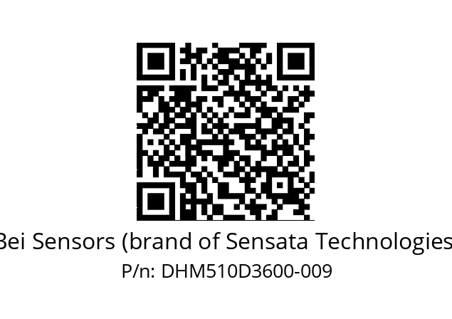  DHM5_10//2G29//36000//G3A020// Bei Sensors (brand of Sensata Technologies) DHM510D3600-009