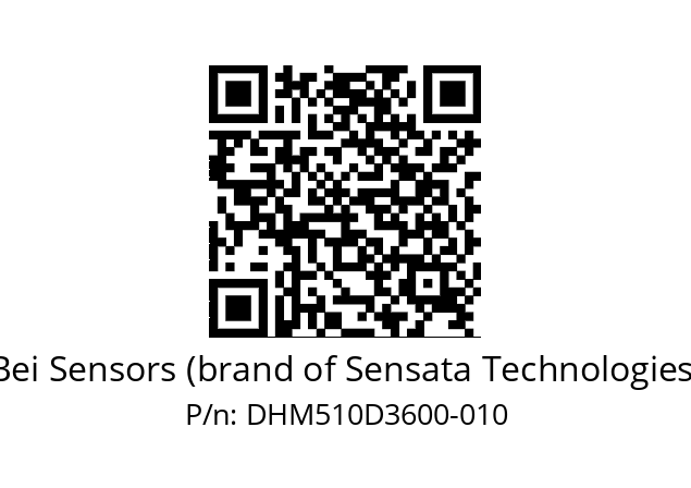  DHM5_10//2G29//36000//GPA020// Bei Sensors (brand of Sensata Technologies) DHM510D3600-010