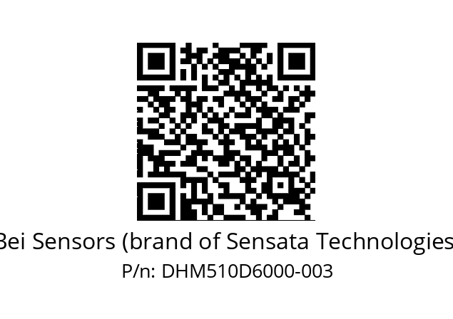  DHM5_10//RG59//60000//G3R020// Bei Sensors (brand of Sensata Technologies) DHM510D6000-003