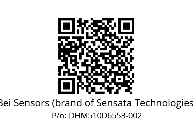  DHM5_10//RG29//65536//G3R100// Bei Sensors (brand of Sensata Technologies) DHM510D6553-002