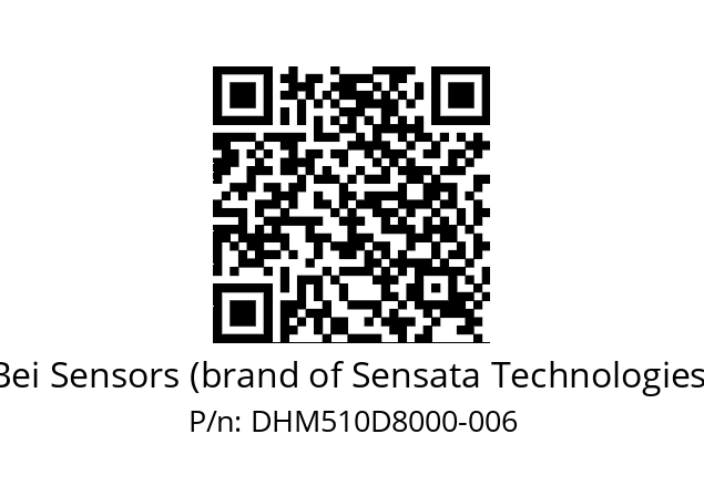  DHM5_10//2G29//80000//GPR050// Bei Sensors (brand of Sensata Technologies) DHM510D8000-006