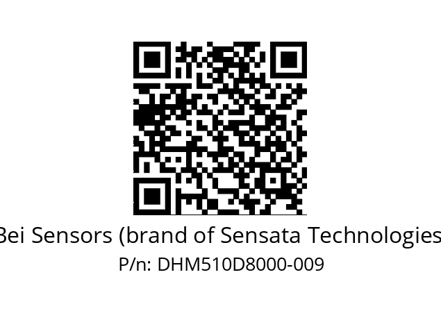  DHM5_10//2G29//80000//G3R100// Bei Sensors (brand of Sensata Technologies) DHM510D8000-009