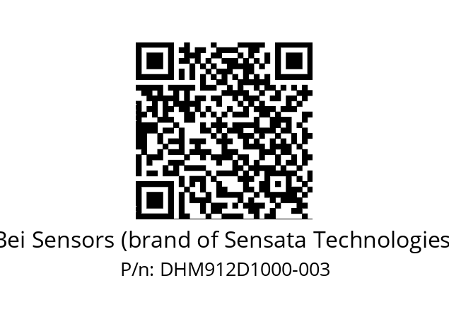  DHM9_12//RG57//10000//G6A// Bei Sensors (brand of Sensata Technologies) DHM912D1000-003