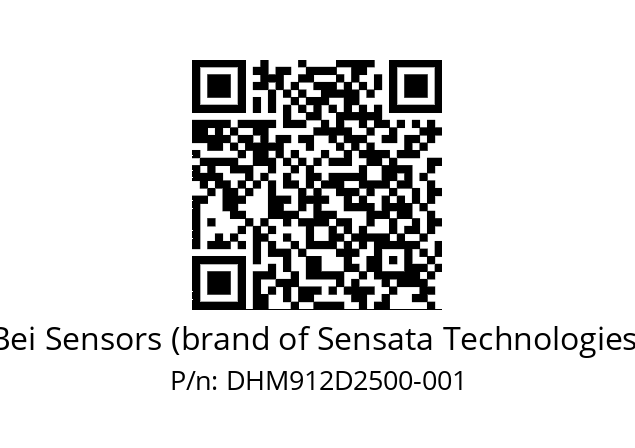  DHM9_12//RG59//25000//G6R// Bei Sensors (brand of Sensata Technologies) DHM912D2500-001