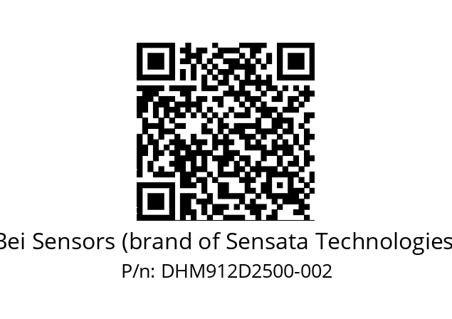  DHM9_12//RG59//25000//G3R020//--48-- Bei Sensors (brand of Sensata Technologies) DHM912D2500-002