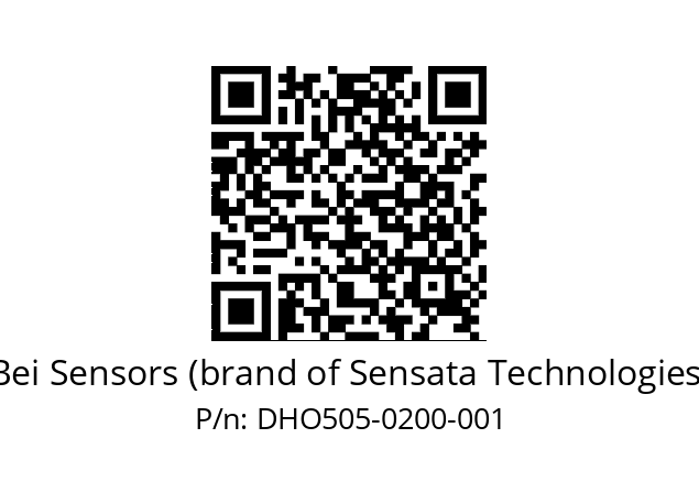  DHO5_05//RG59//00200//G6R//D0DD-- Bei Sensors (brand of Sensata Technologies) DHO505-0200-001