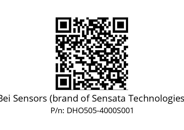  DHO5S05/OM/2G29//04000//GMR//D0DK-- Bei Sensors (brand of Sensata Technologies) DHO505-4000S001