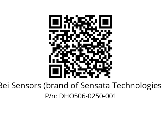  DHO5_06//2G29//00250//G3R020//D0---- Bei Sensors (brand of Sensata Technologies) DHO506-0250-001