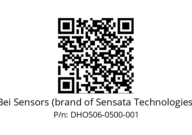  DHO5_06//RG59//00500//G3R020//D0---- Bei Sensors (brand of Sensata Technologies) DHO506-0500-001