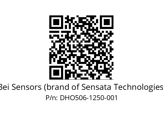  DHO5_06//2G29//01250//G3R020//D0---- Bei Sensors (brand of Sensata Technologies) DHO506-1250-001