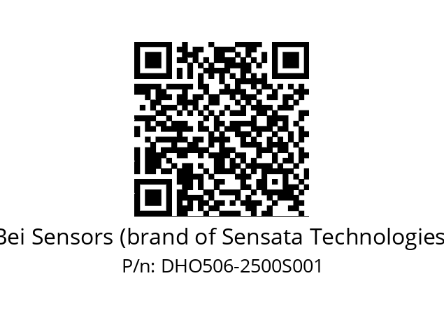  DHO5S06//RP27//02500//00R020//D0DD8C Bei Sensors (brand of Sensata Technologies) DHO506-2500S001